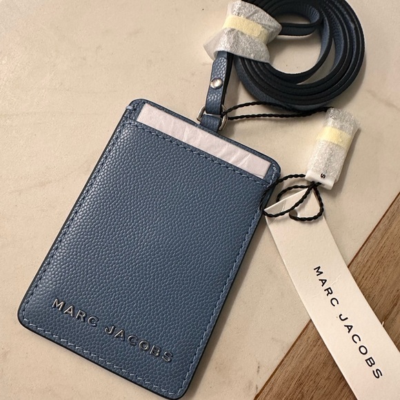 Marc Jacobs Other - NWT! NEW! Marc Jacobs Slate Blue Card Holder with Lanyard -Unisex